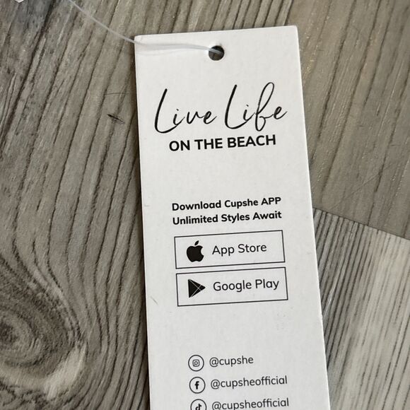 NWT Turquoise Glitter Bikini top With Cross Back Size Medium - Picture 7 of 12